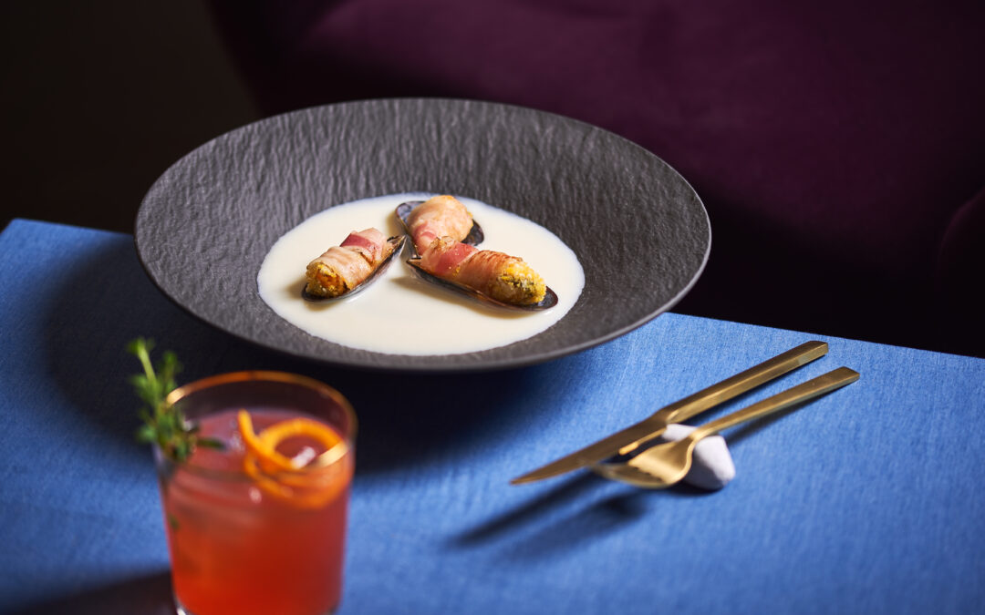 🦪 Cozze fritte avvolte con Uanderful! su crema di topinambur